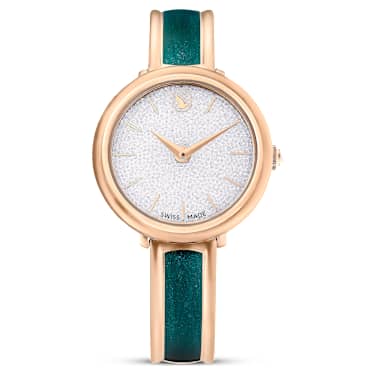 Crystalline bangle watch