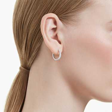 Eternity hoop earrings
