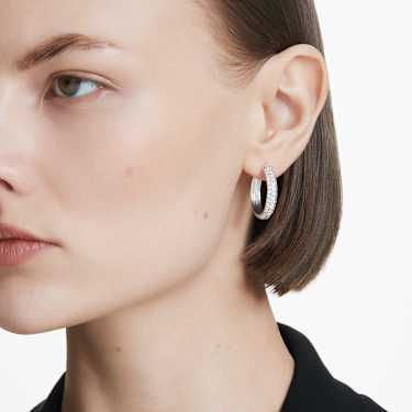 Eternity hoop earrings