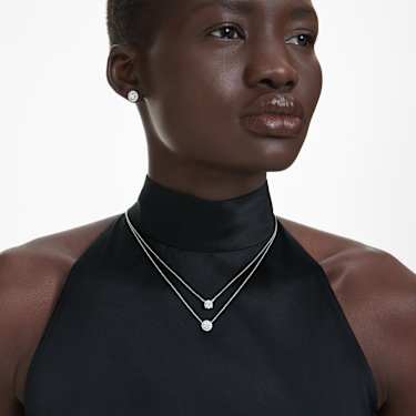 Eternity solitaire pendant