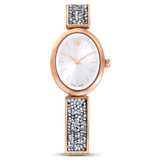 White - rose-gold tone PVD