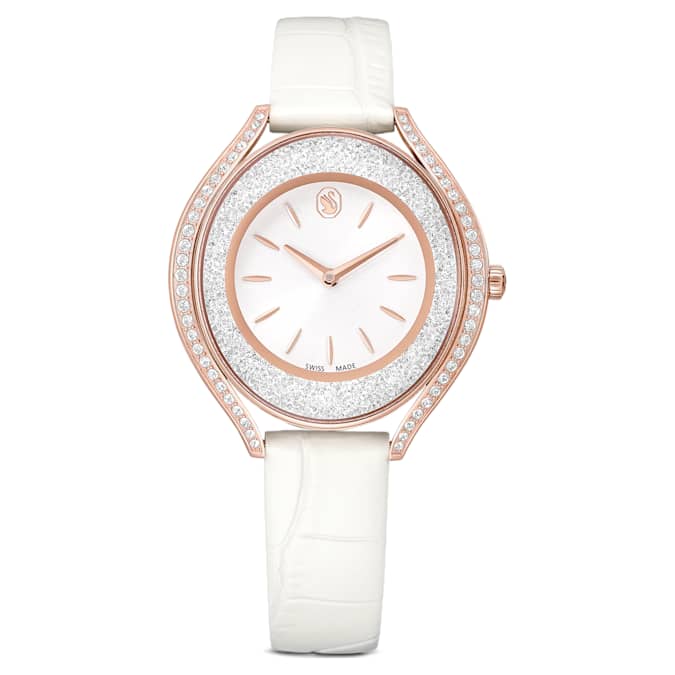 White - rose-gold tone PVD