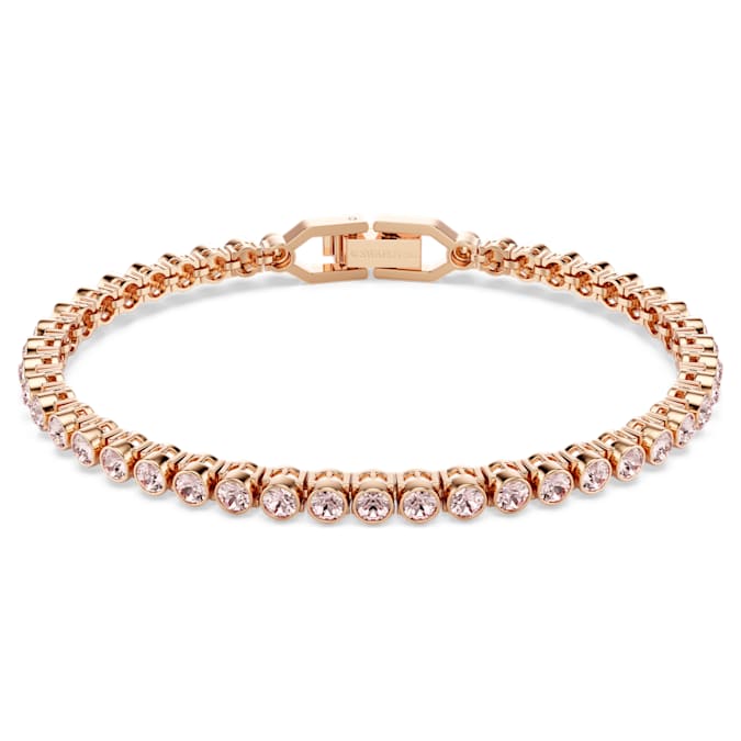 Pink - rose-gold tone plated