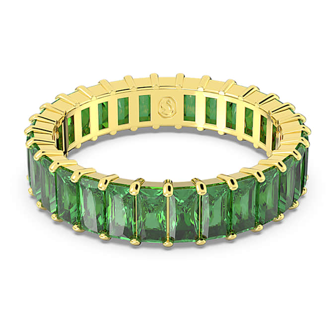 Green - gold-tone plated