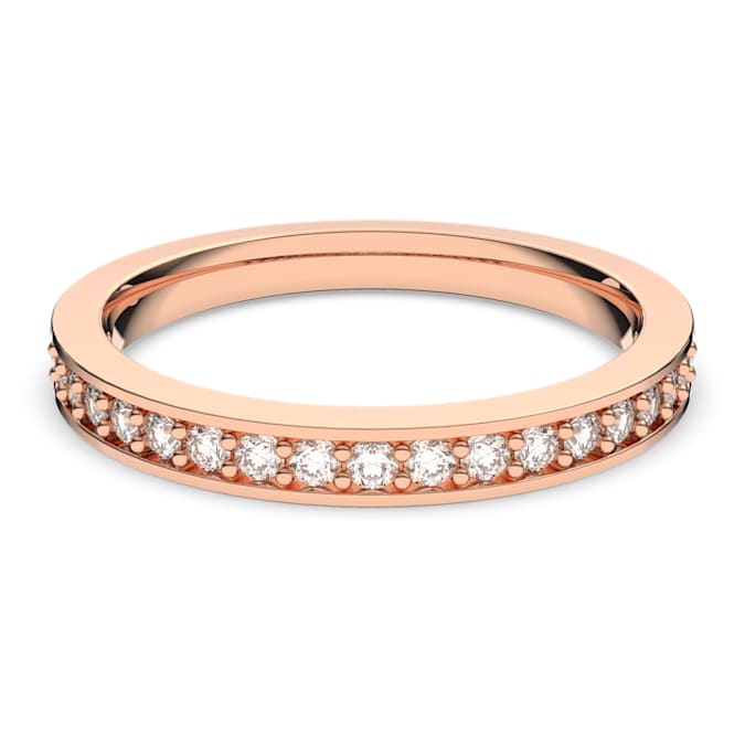 White - rose-gold tone plated