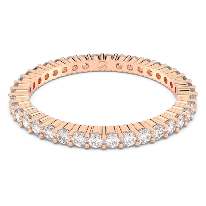 White - rose-gold tone plated