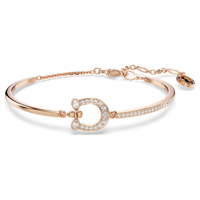 White - rose-gold tone plated