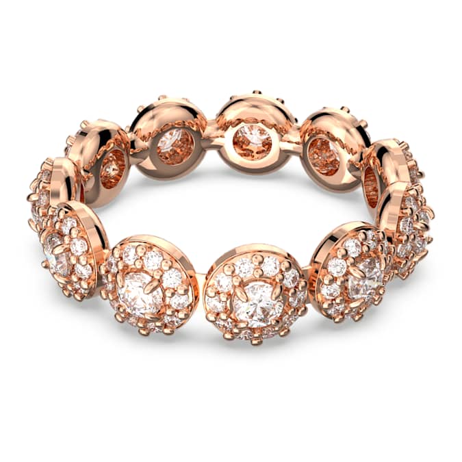 White - rose-gold tone plated