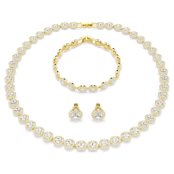 White - gold-tone plated