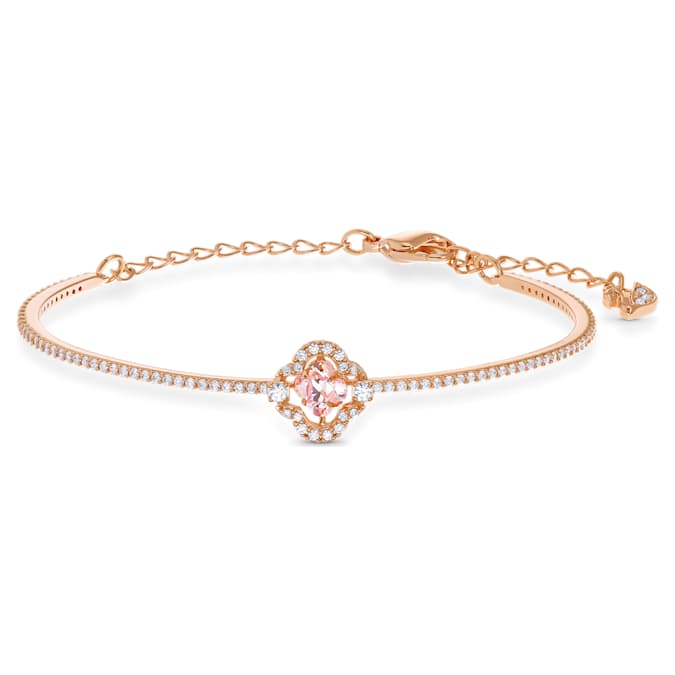Pink - rose-gold tone plated
