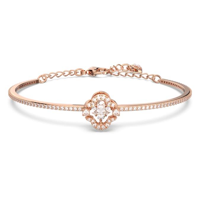 White - rose-gold tone plated