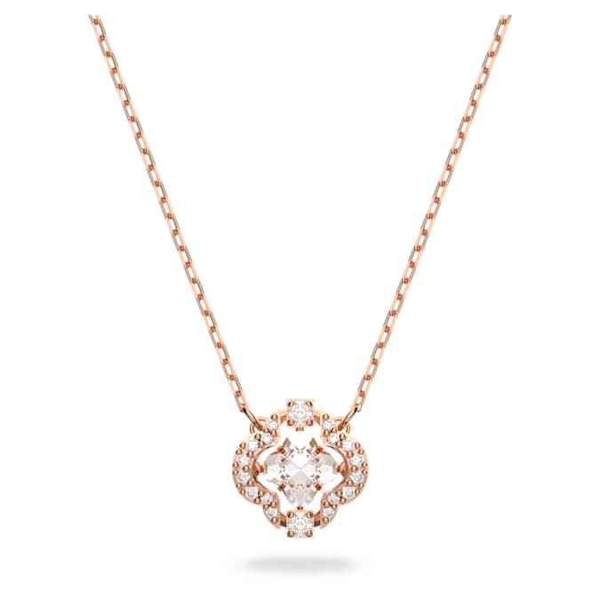 White - rose-gold tone plated