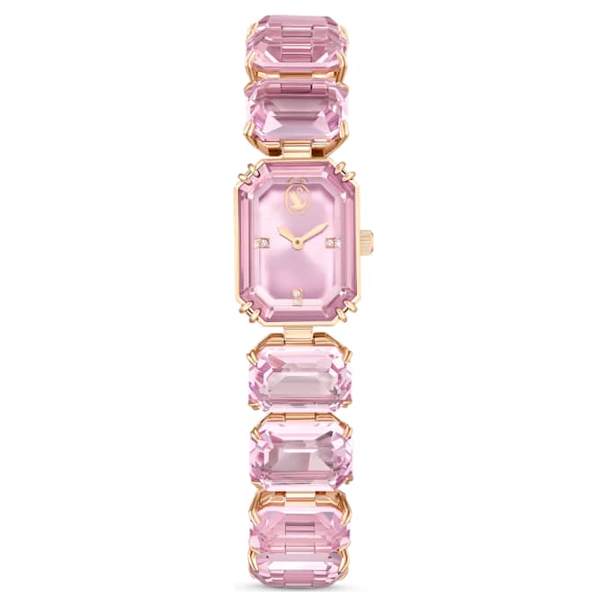 Pink - rose-gold tone PVD